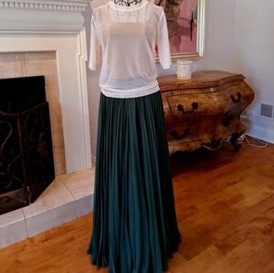Anthropologie Pankaj and Nidhi maxi pleated S skirt